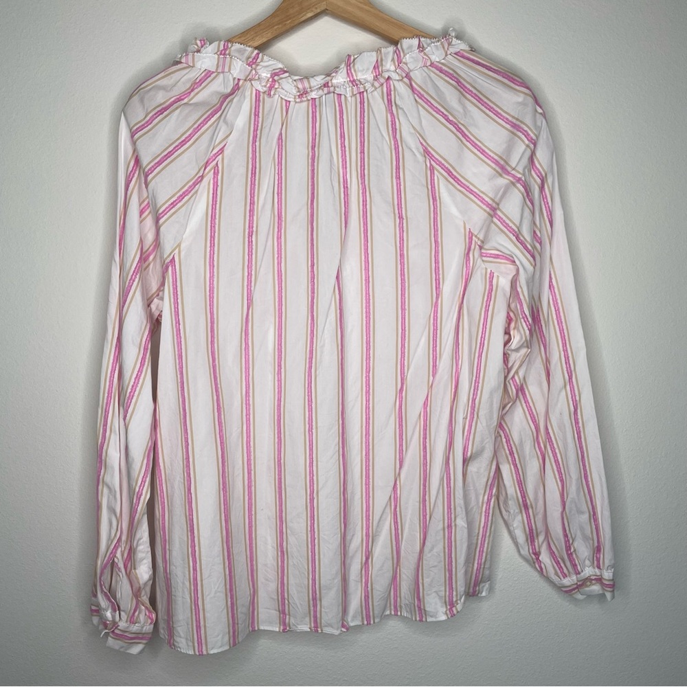 J. Crew | Tie-Front Ruffle Top - Picture 5 of 6